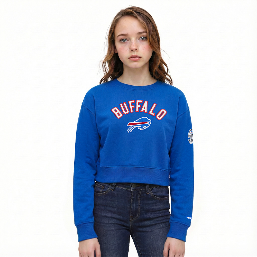 SUDADERA DE CUELLO REDONDO NFL BUFFALO BILLS CLASSIC ESSENTIALS PARA NIÑA JUNIOR
