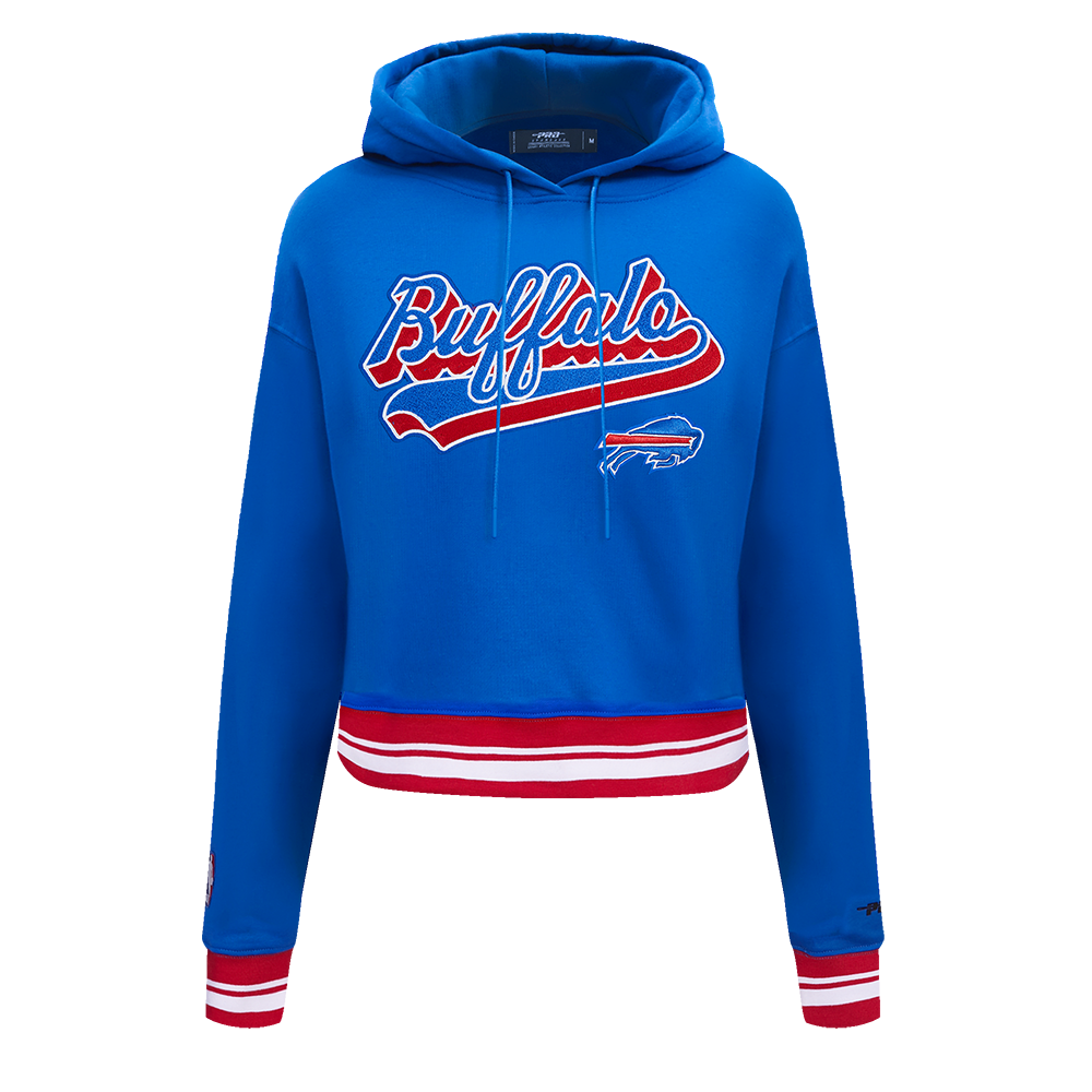 SUDADERA CON GORRO NFL BUFFALO BILLS SCRIPT TAIL PARA MUJER