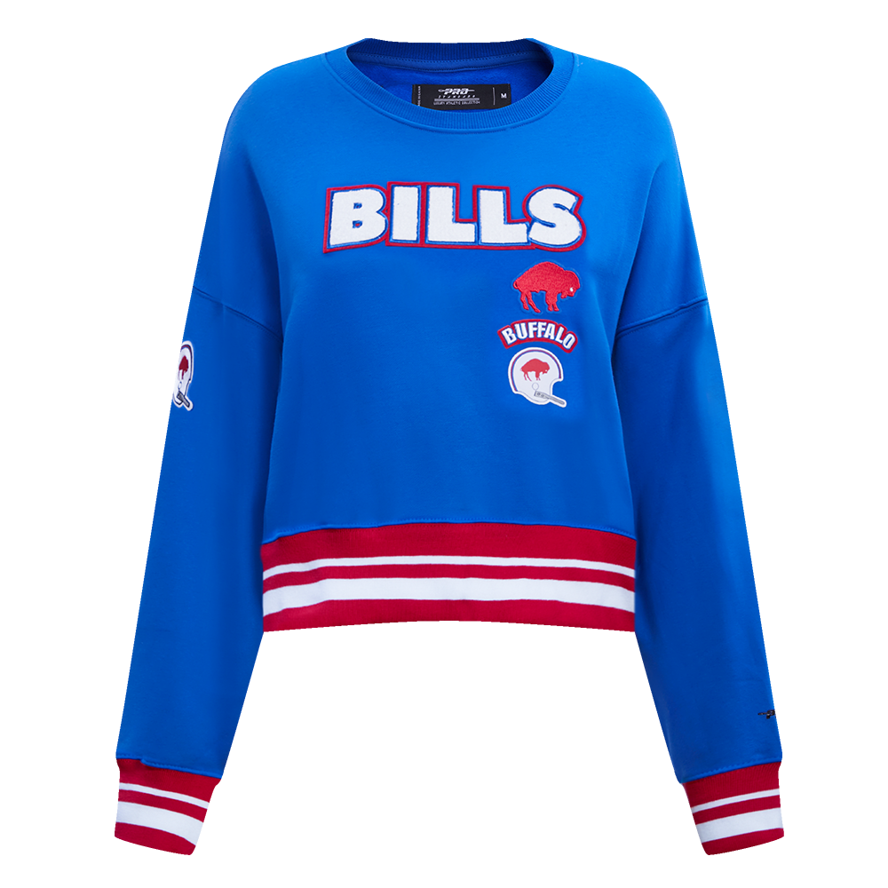 SUDADERA DE CUELLO REDONDO NFL BUFFALO BILLS RETRO CLASSICS PARA MUJER