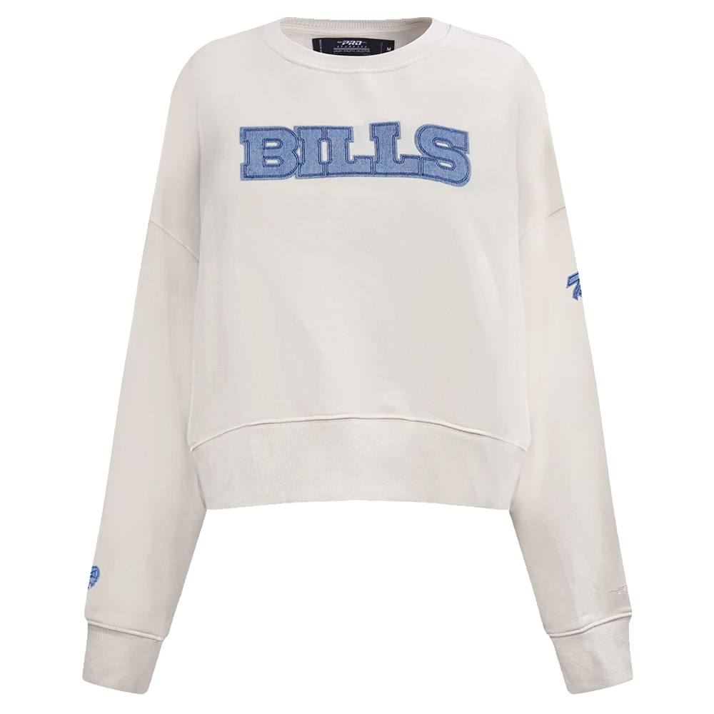 SUDADERA DE CUELLO REDONDO NFL BUFFALO BILLS VARSITY BLUES PARA MUJER