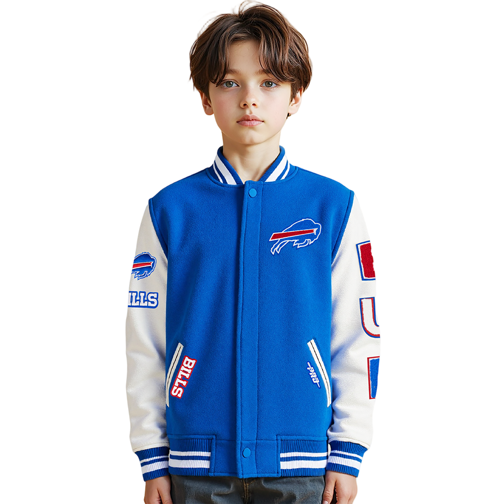 CHAMARRA UNIVERSITARIA NFL BUFFALO BILLS CLASSIC CHENILLE PARA NIÑO