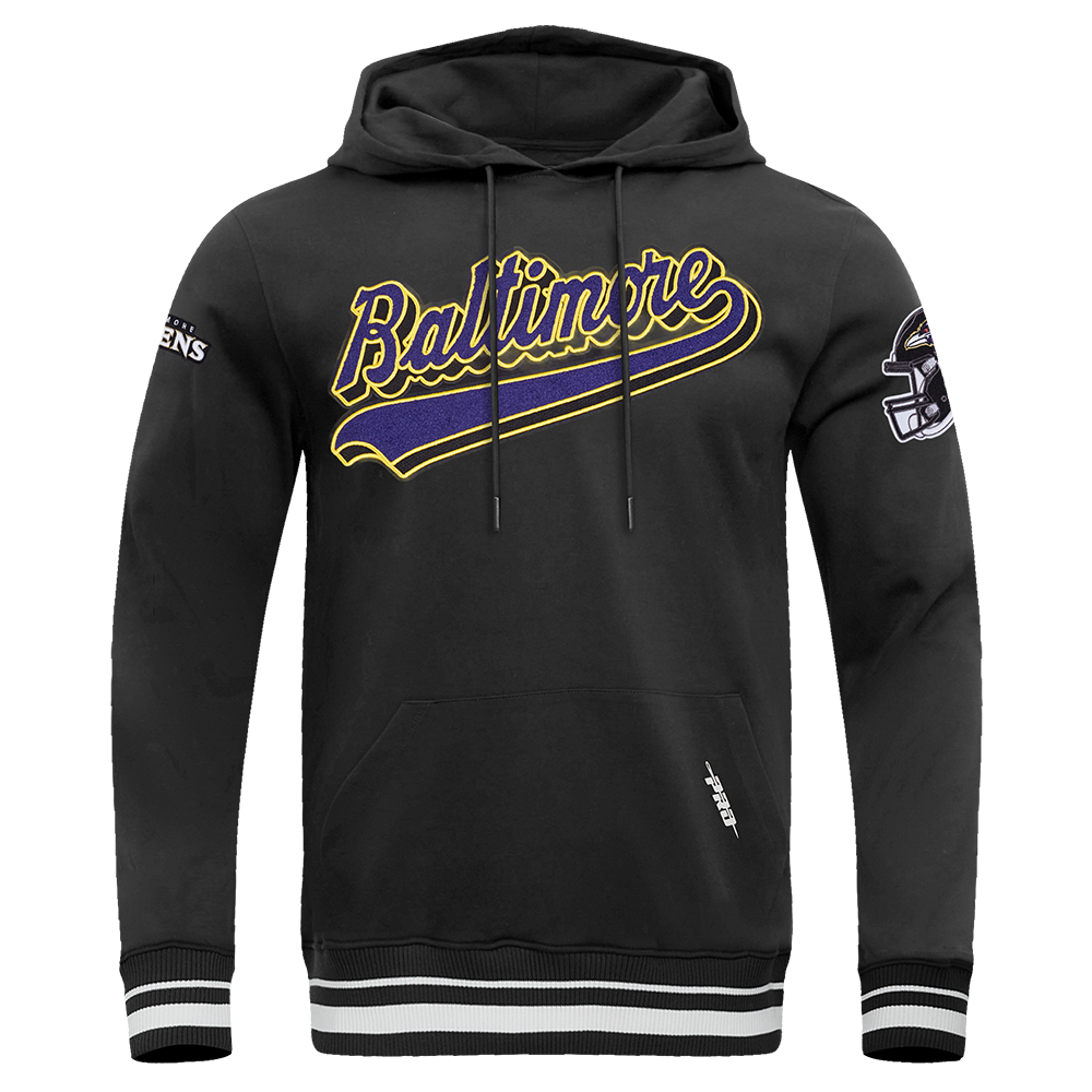 SUDADERA CON GORRO NFL BALTIMORE RAVENS SCRIPT TAIL