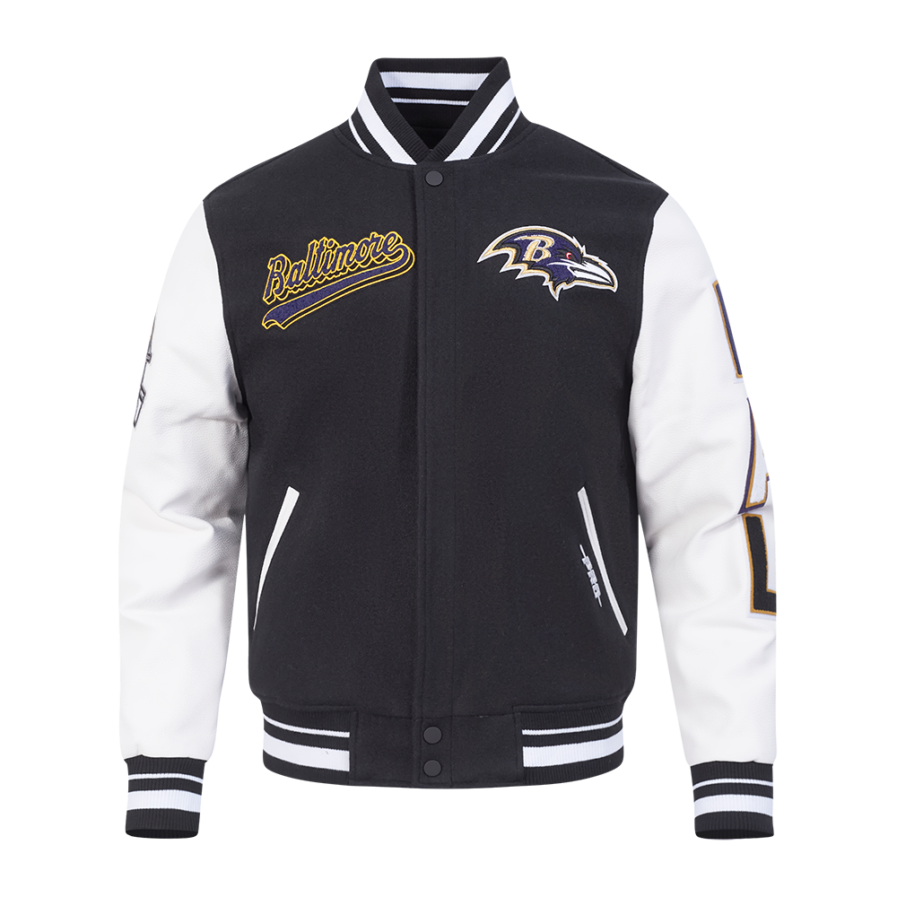 CHAMARRA UNIVERSITARIA NFL BALTIMORE RAVENS SCRIPT TAIL