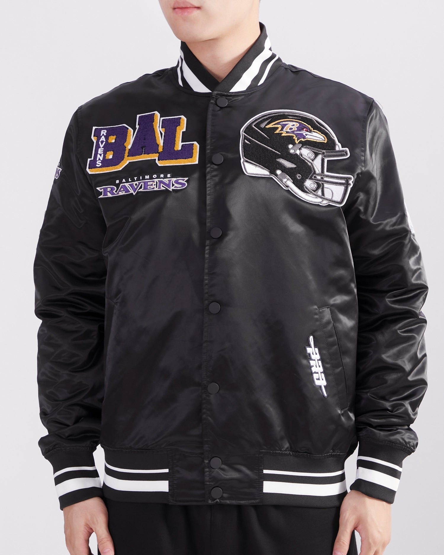 CHAMARRA DE SATÍN NFL BALTIMORE RAVENS MASH UP
