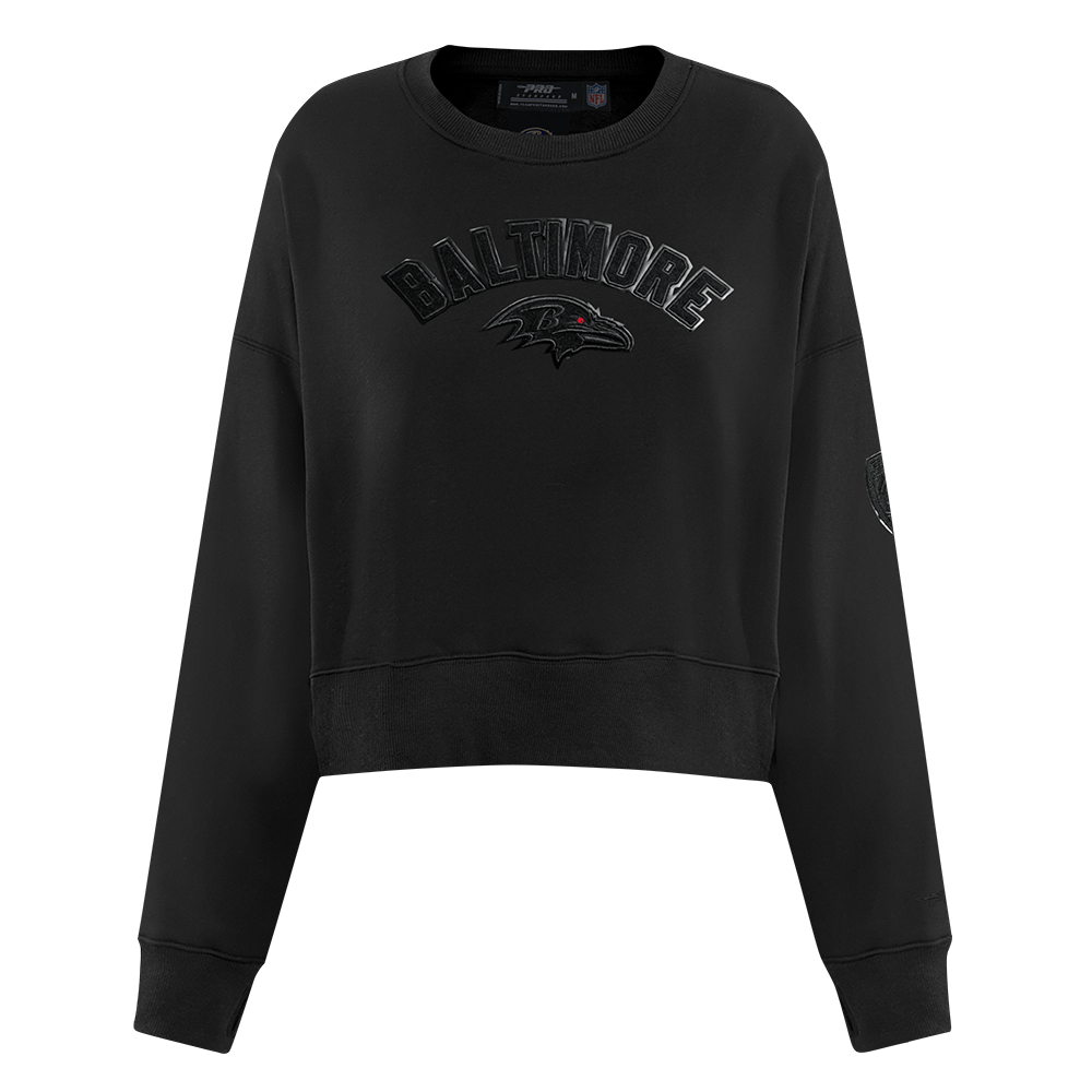 SUDADERA DE CUELLO REDONDO NFL BALTIMORE RAVENS CLASSIC 3BK PARA MUJER