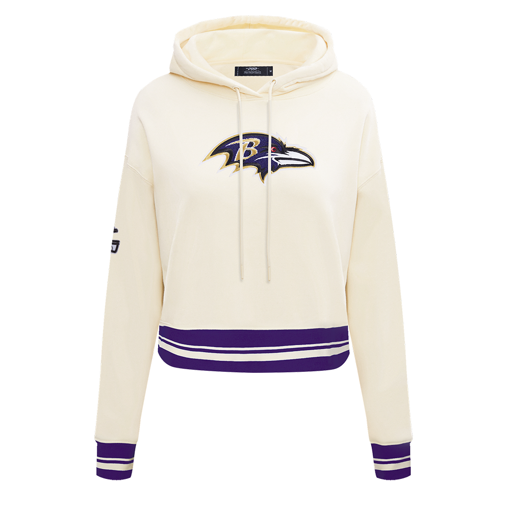 SUDADERA CON GORRO NFL BALTIMORE RAVENS RETRO CLASSICS PARA MUJER