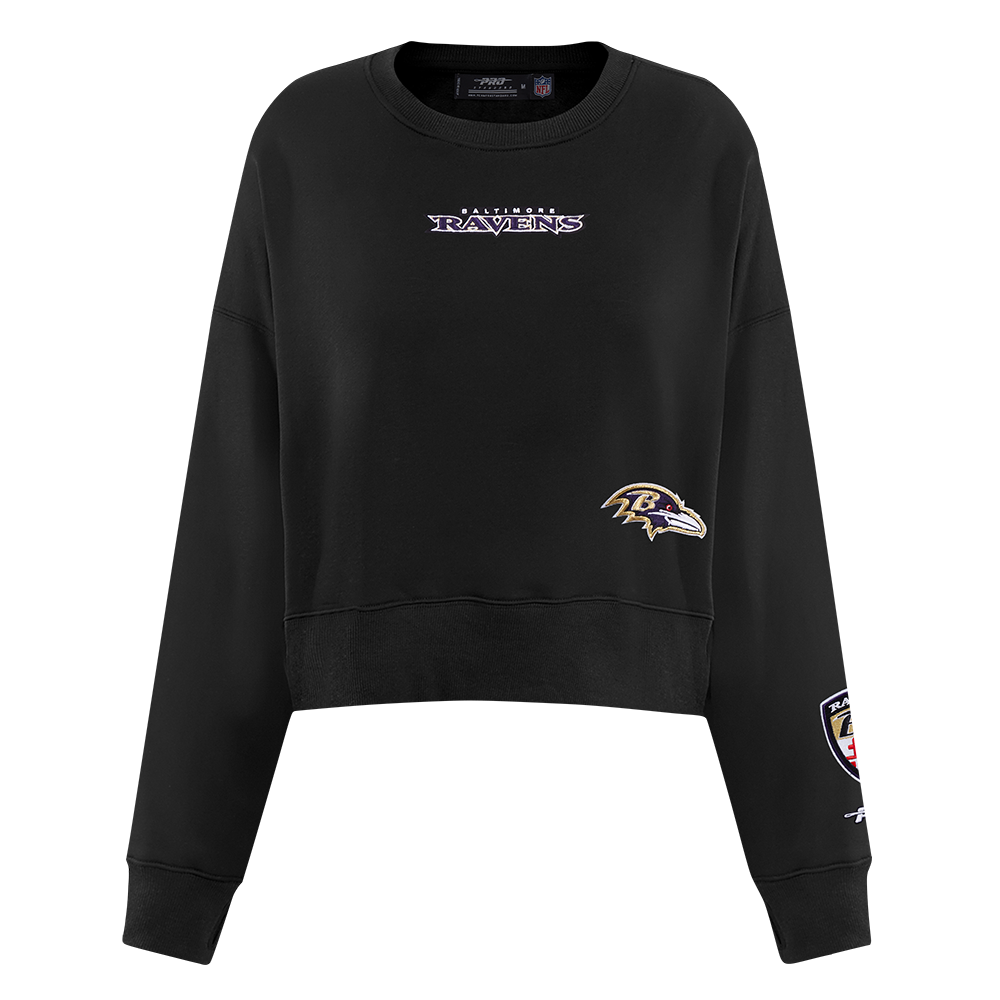SUDADERA DE CUELLO REDONDO NFL BALTIMORE RAVENS WINGSPAN PARA MUJER