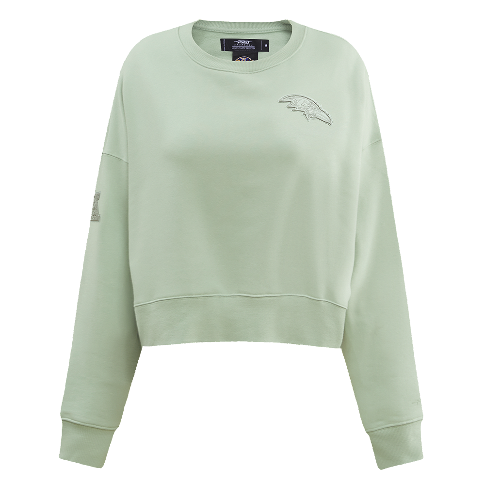 SUDADERA DE CUELLO REDONDO NFL BALTIMORE RAVENS NEUTRAL PARA MUJER