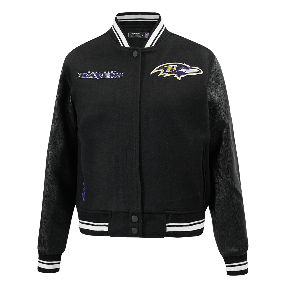 CHAMARRA UNIVERSITARIA NFL BALTIMORE RAVENS RETRO CLASSICS PARA MUJER