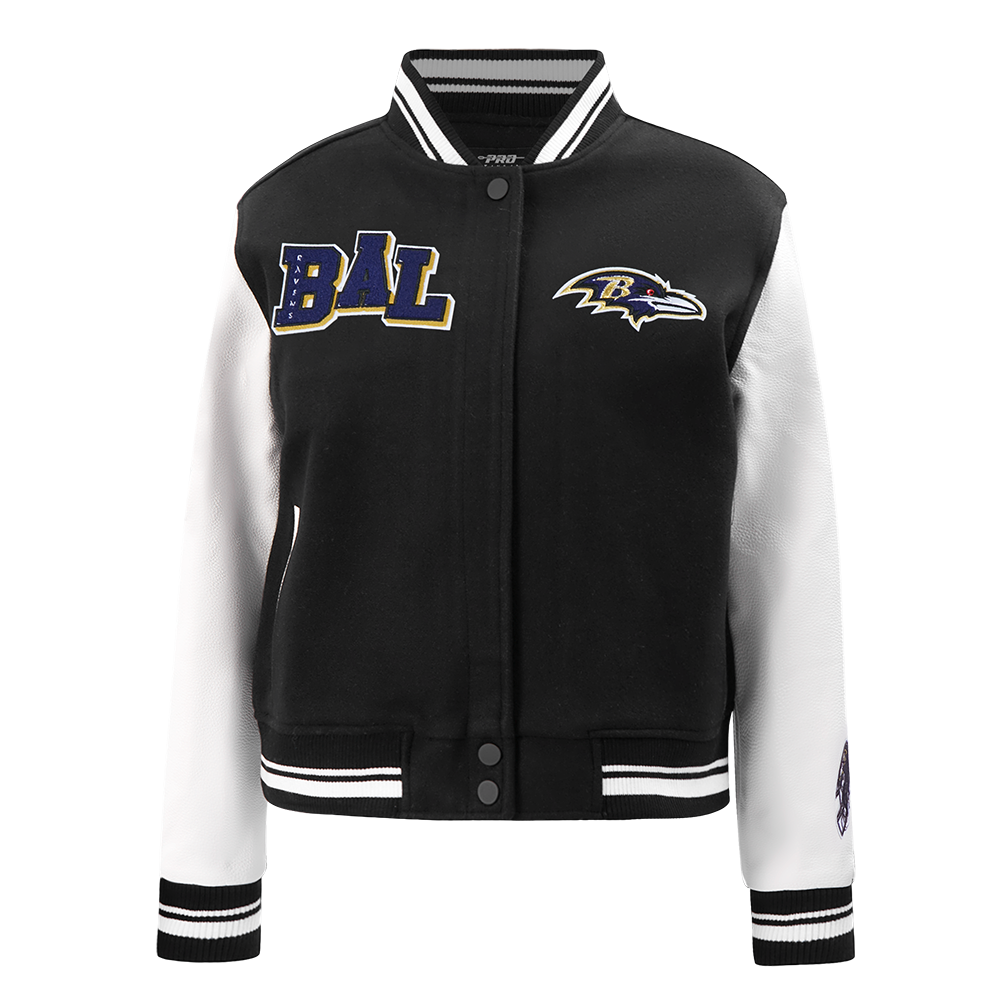 CHAMARRA UNIVERSITARIA NFL BALTIMORE RAVENS MASH UP PARA MUJER