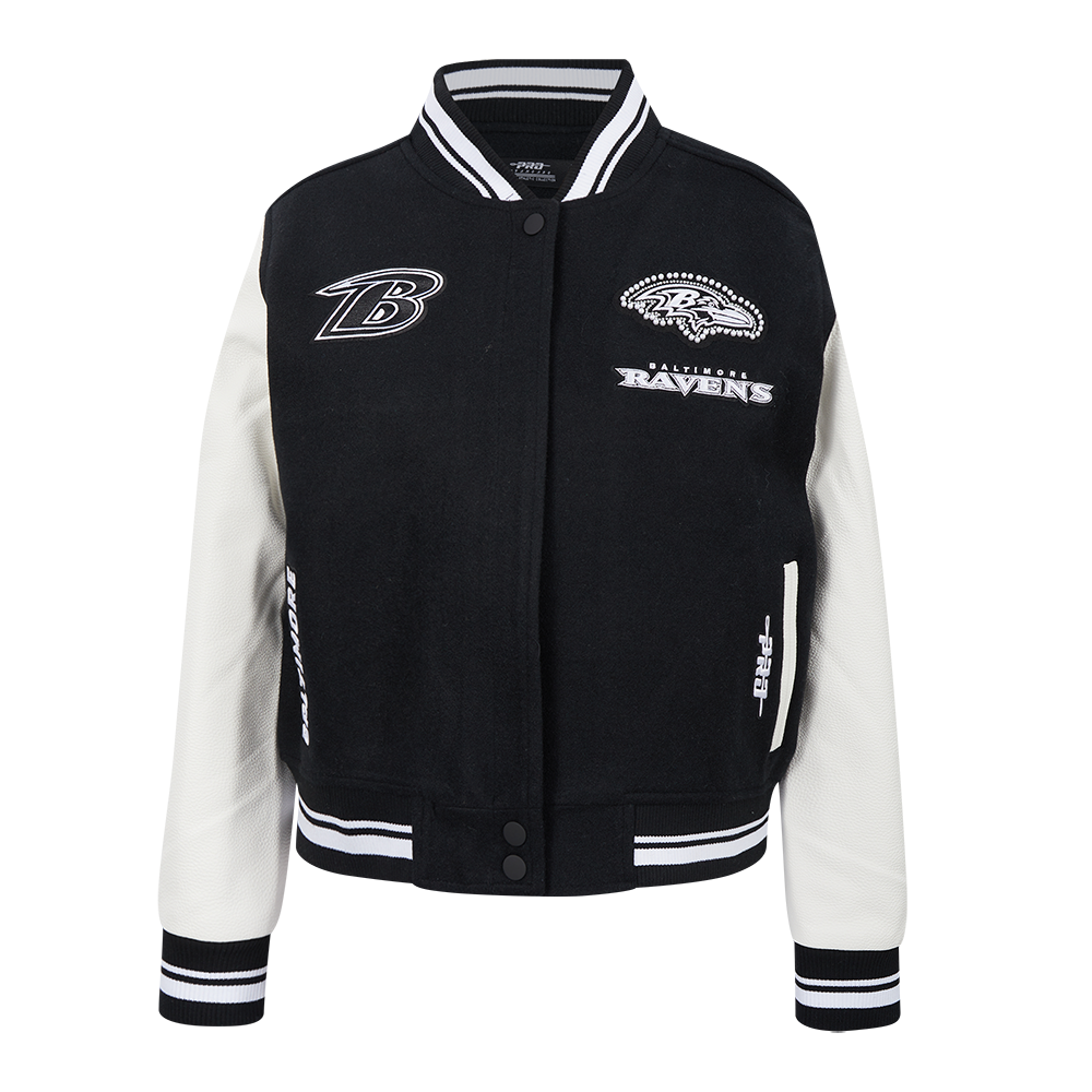 CHAMARRA UNIVERSITARIA NFL BALTIMORE RAVENS PEARLS PARA MUJER