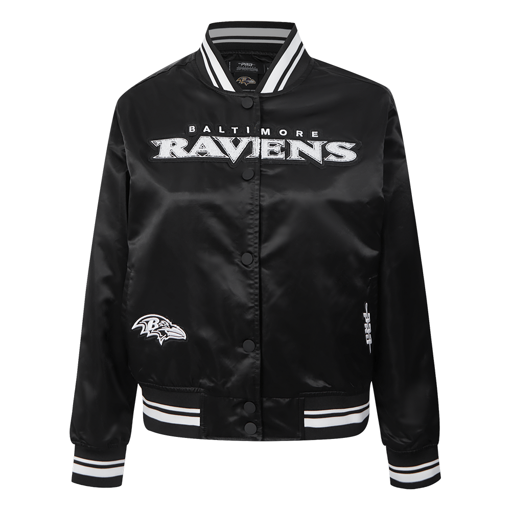 CHAMARRA DE SATÍN NFL BALTIMORE RAVENS PEARLS PARA MUJER