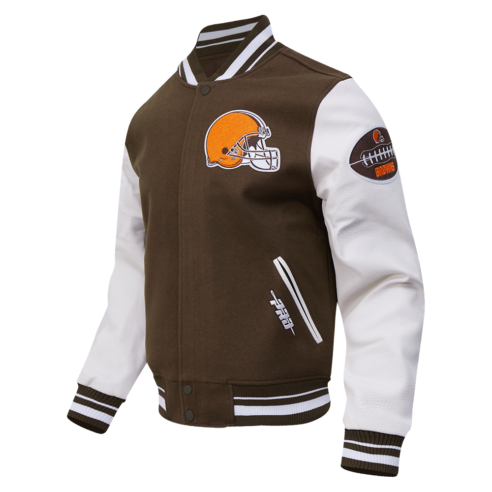 CHAMARRA UNIVERSITARIA NFL CLEVELAND BROWNS OLD ENGLISH