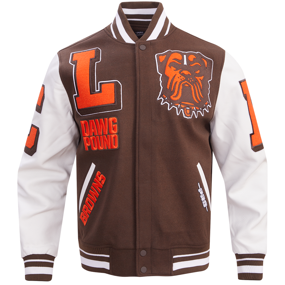 CHAMARRA UNIVERSITARIA NFL CLEVELAND BROWNS MASH UP