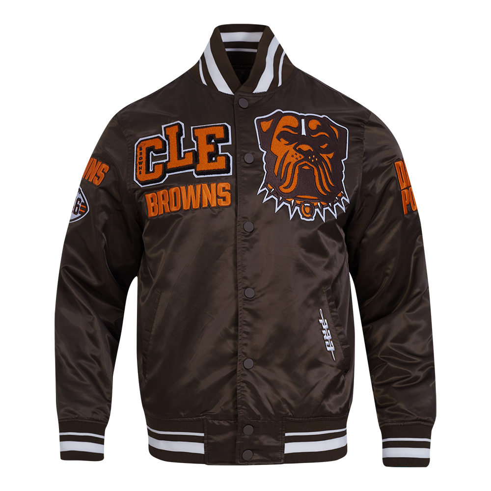CHAMARRA DE SATÍN NFL CLEVELAND BROWNS MASH UP