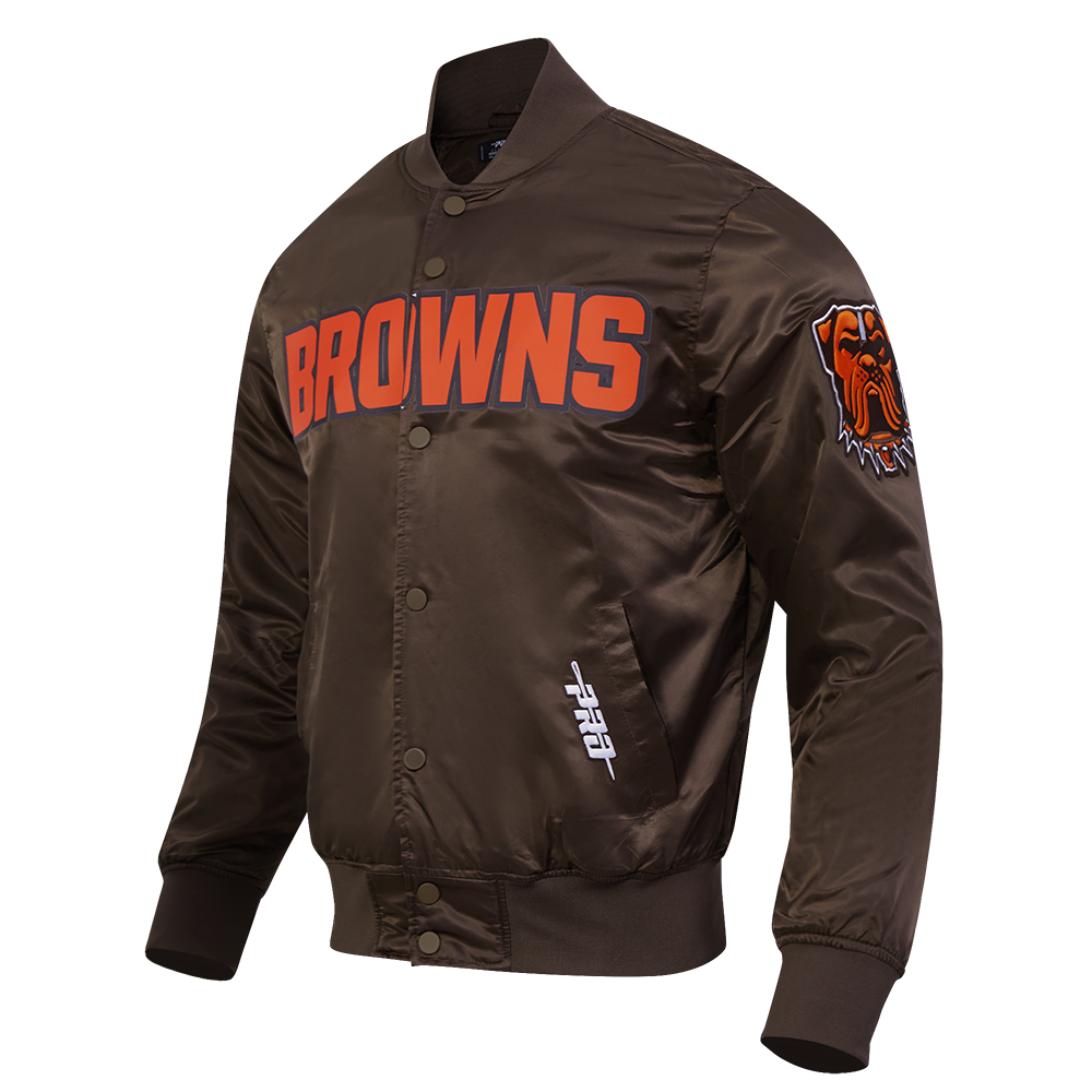 CHAMARRA DE SATIN NFL CLEVELAND BROWNS CLASSIC SATIN