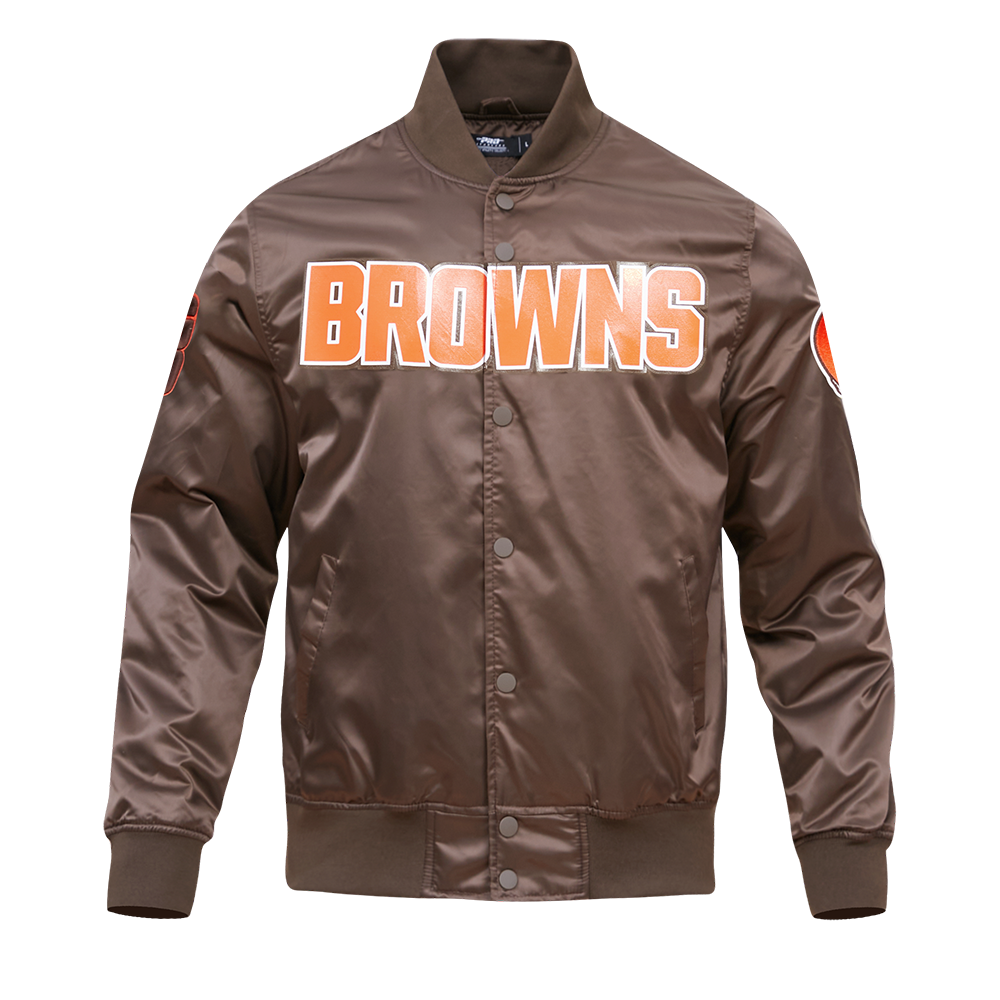 CHAMARRA DE SATÍN NFL CLEVELAND BROWNS CLASSIC SATIN