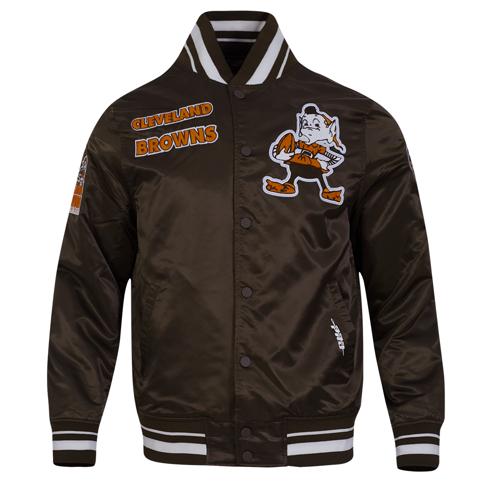 CHAMARRA DE SATÍN NFL CLEVELAND BROWNS RETRO CLASSICS