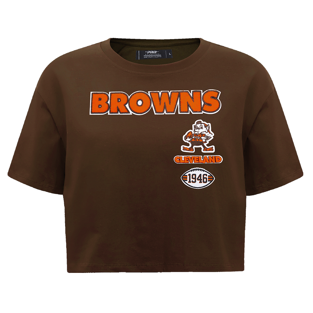 PLAYERA CROP NFL CLEVELAND BROWNS RETRO CLASSICS PARA MUJER