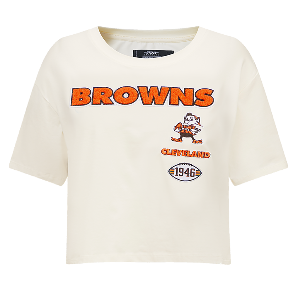 PLAYERA CROP NFL CLEVELAND BROWNS RETRO CLASSICS PARA MUJER