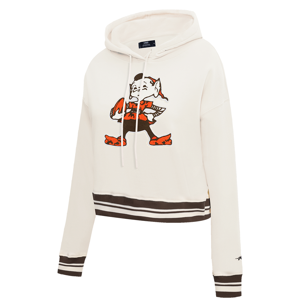 SUDADERA CON GORRO NFL CLEVELAND BROWNS RETRO CLASSICS PARA MUJER