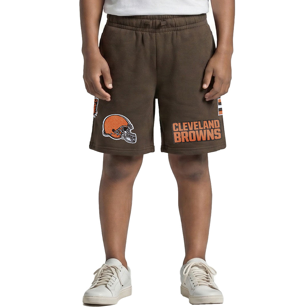 SHORTS DE BASQUETBOL NFL CLEVELAND BROWNS MESH PARA NIÑO