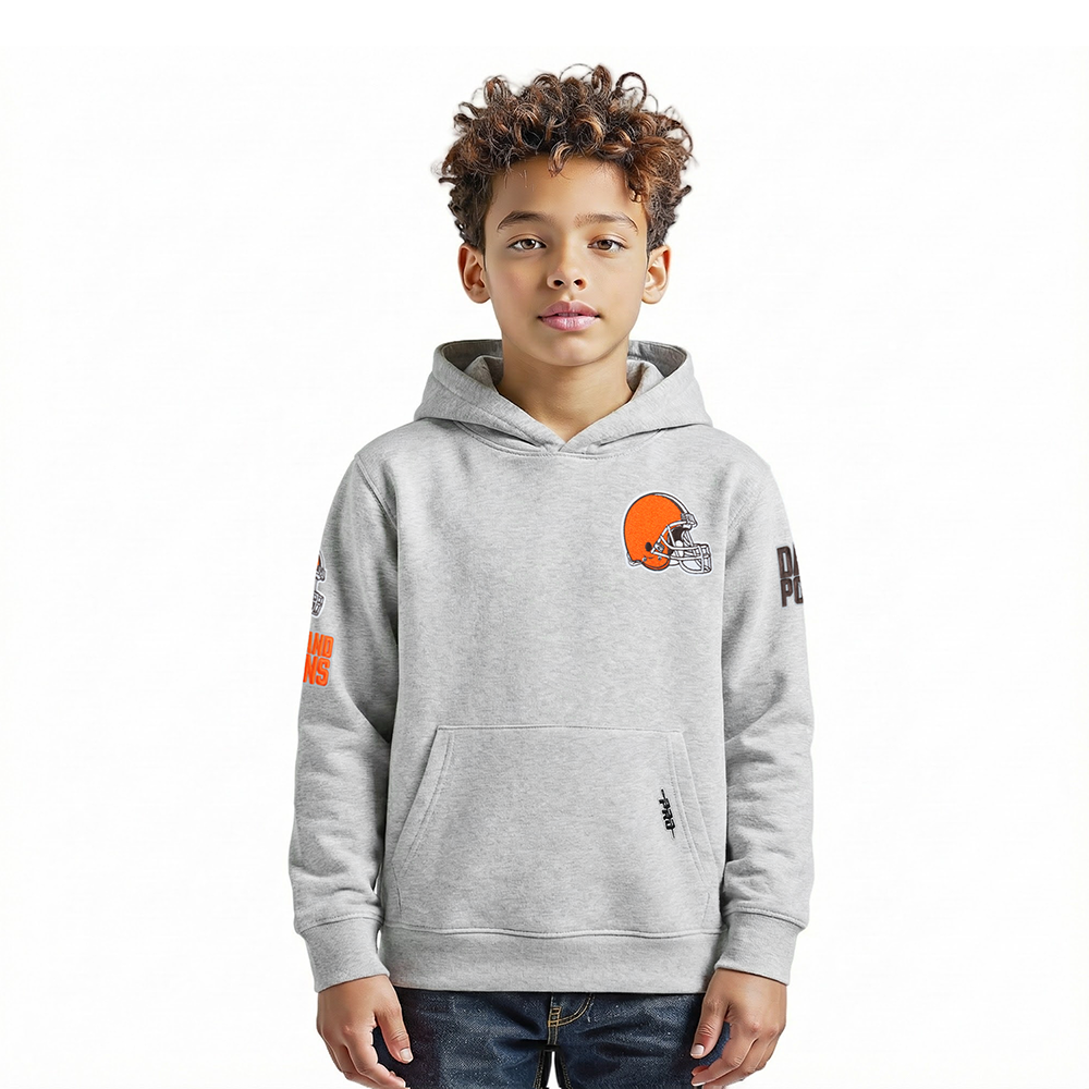 SUDADERA DE CUELLO REDONDO NFL CLEVELAND BROWNS CLASSIC CHENILLE PARA NIÑO
