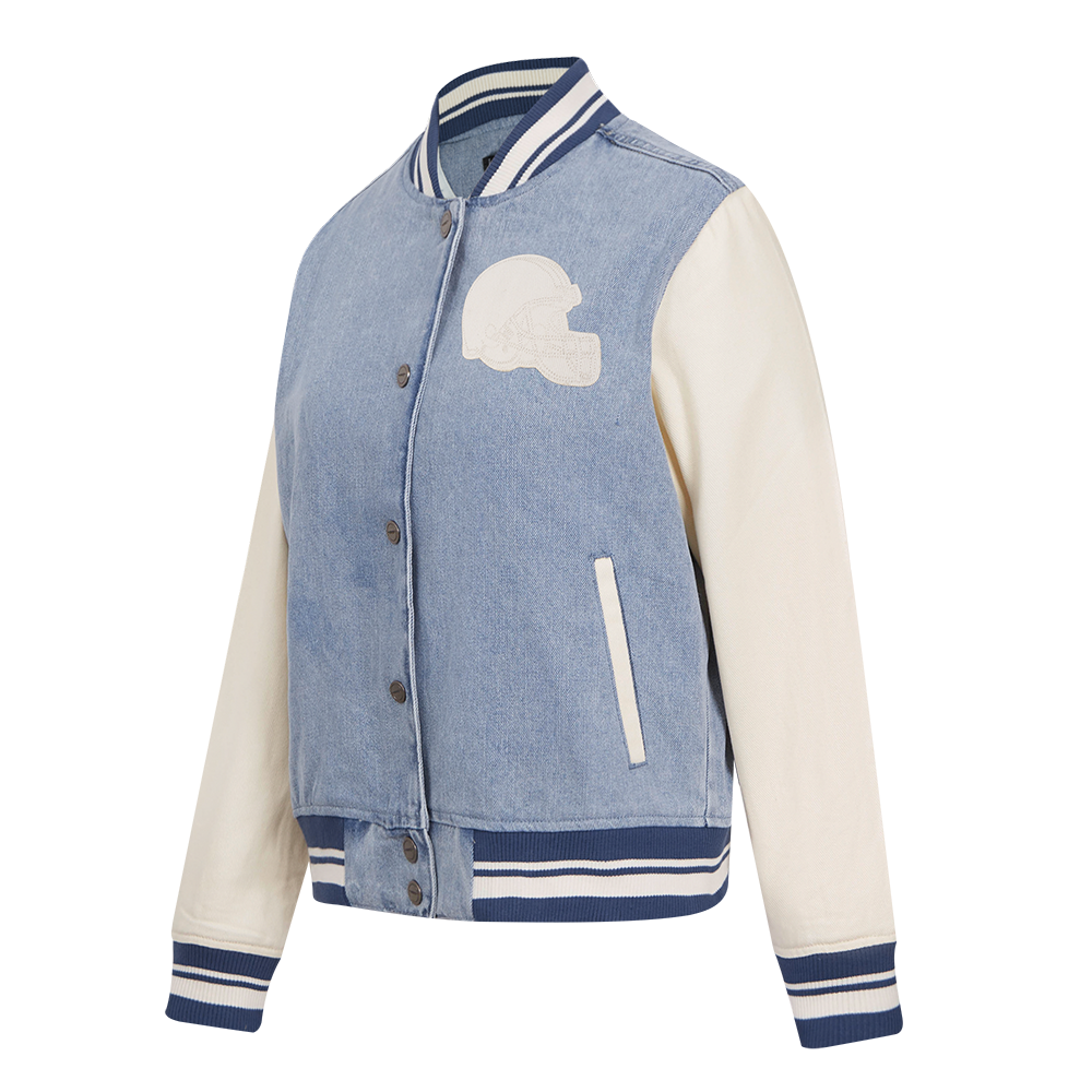 CHAMARRA UNIVERSITARIA NFL CLEVELAND BROWNS VARSITY BLUES PARA MUJER