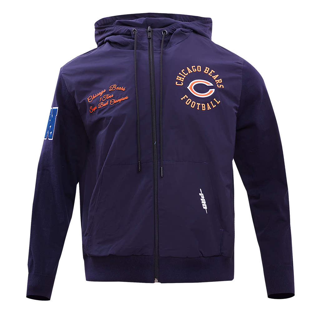 SUDADERA CON CIERRE NFL CHICAGO BEARS HYBRID
