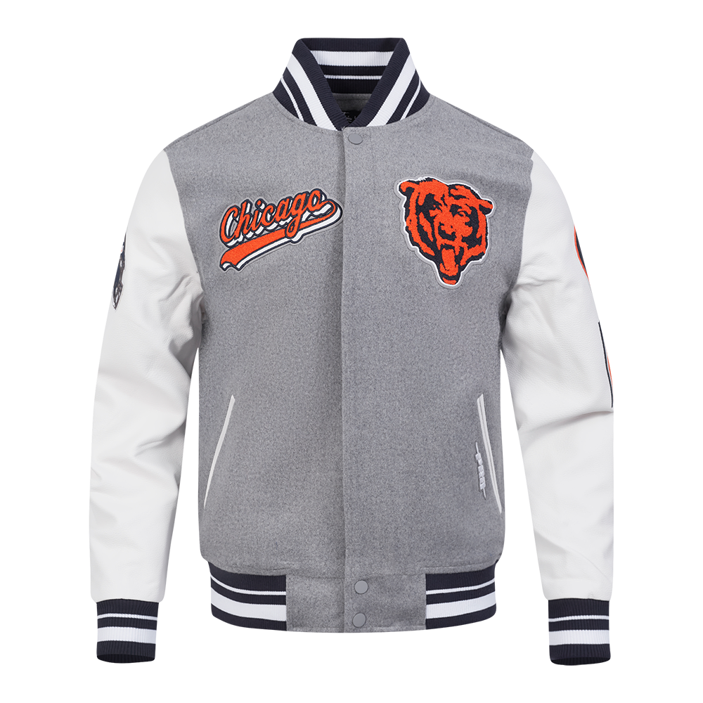 CHAMARRA UNIVERSITARIA NFL CHICAGO BEARS SCRIPT TAIL