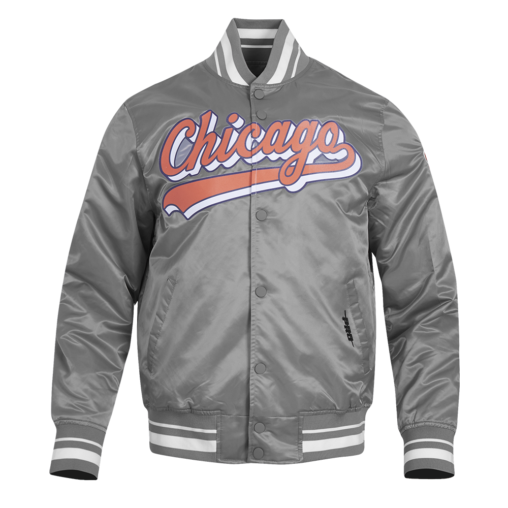 CHAMARRA DE SATÍN NFL CHICAGO BEARS SCRIPT TAIL