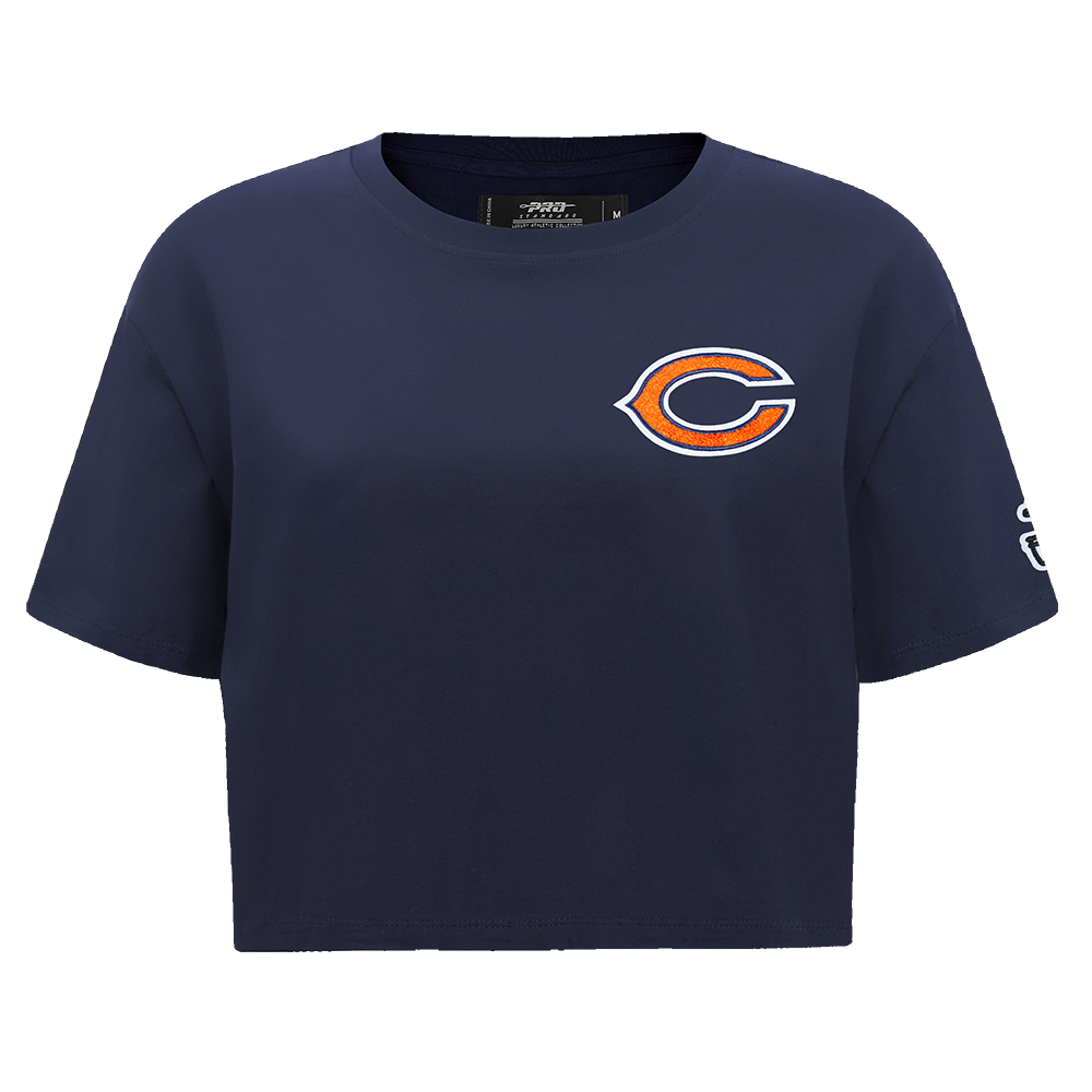 PLAYERA CROP NFL CHICAGO BEARS CLASSIC CHENILLE PARA MUJER