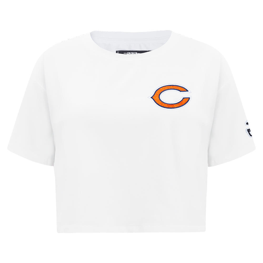 PLAYERA CROP NFL CHICAGO BEARS CLASSIC CHENILLE PARA MUJER