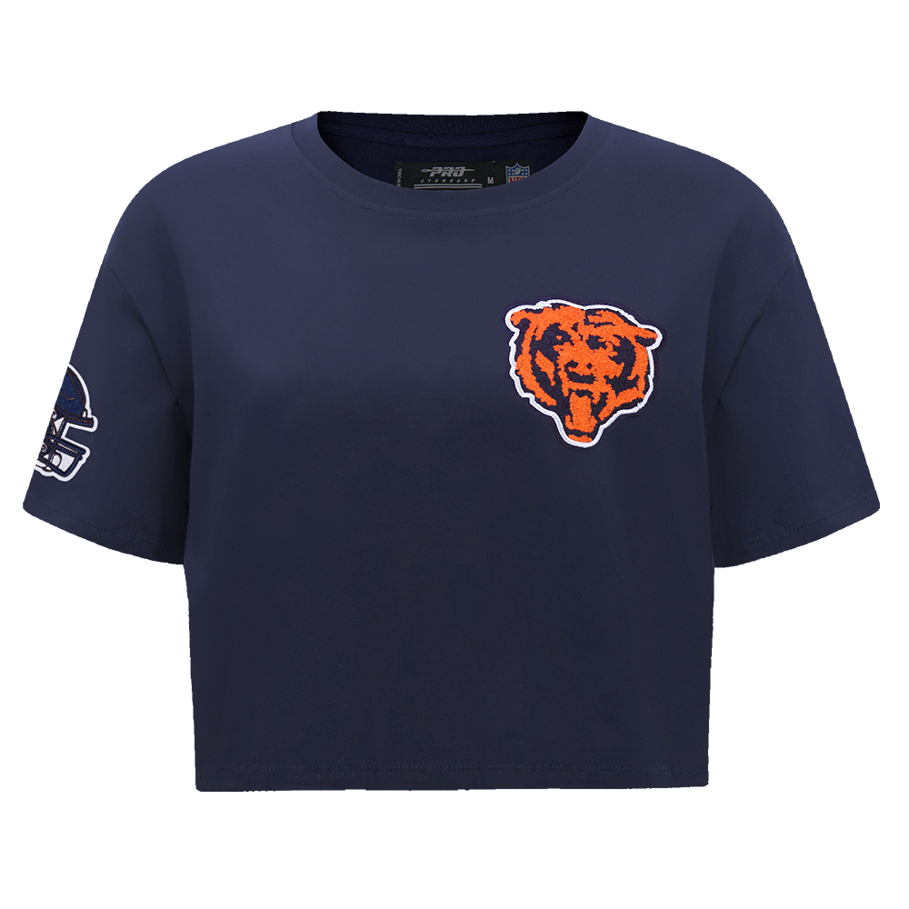 PLAYERA CROP NFL CHICAGO BEARS MASH UP PARA MUJER
