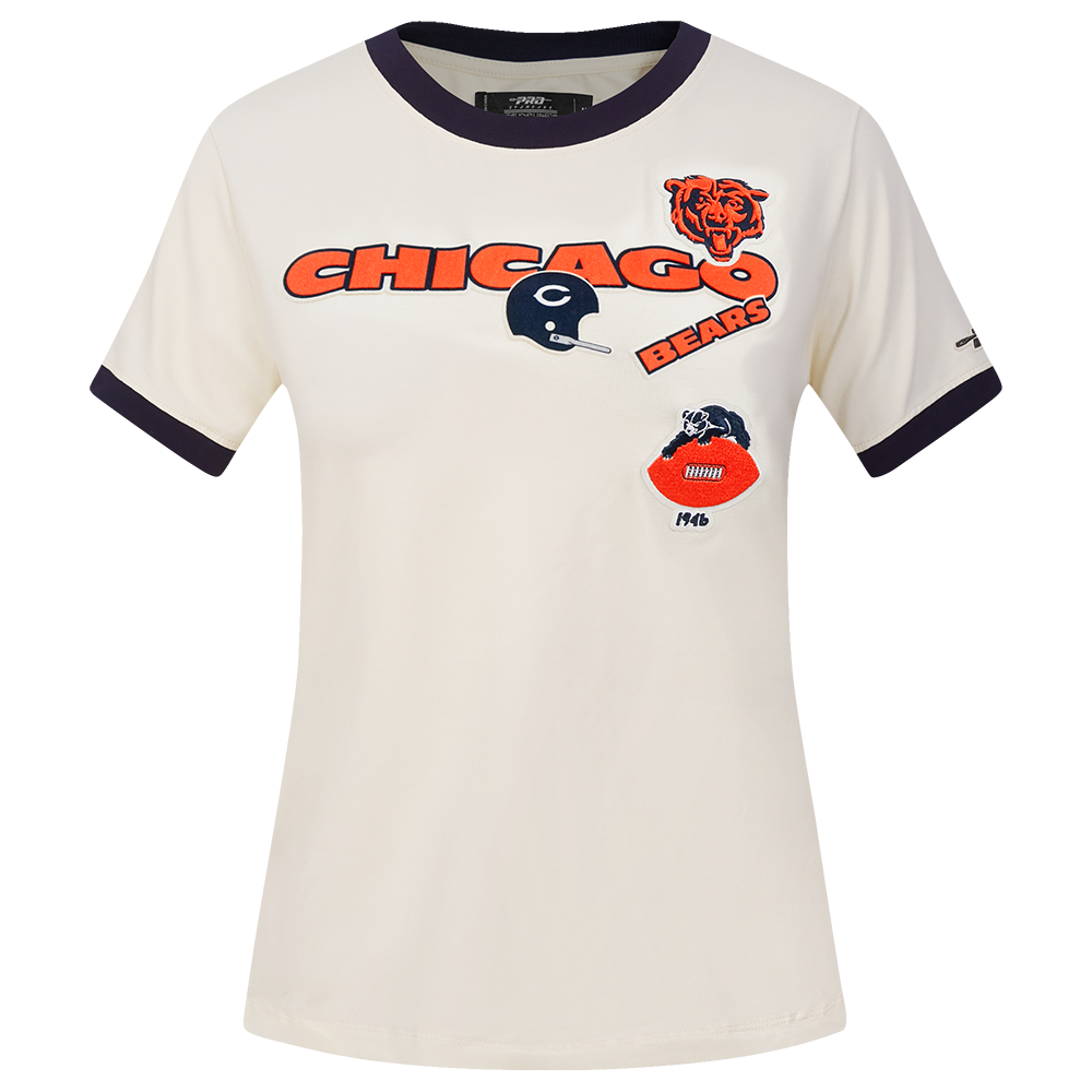 PLAYERA NFL CHICAGO BEARS RETRO CASCADE PARA MUJER