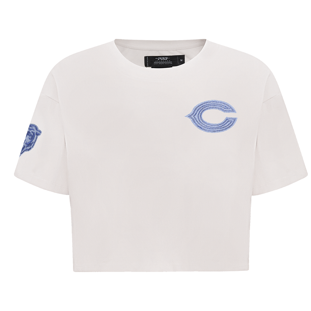 PLAYERA CROP NFL CHICAGO BEARS VARSITY BLUES PARA MUJER