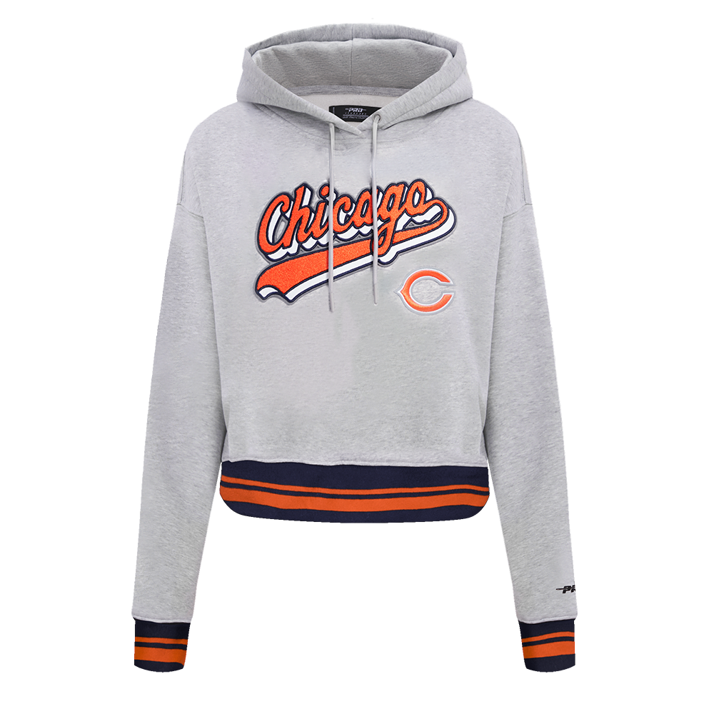 SUDADERA CON GORRO NFL CHICAGO BEARS SCRIPT TAIL PARA MUJER
