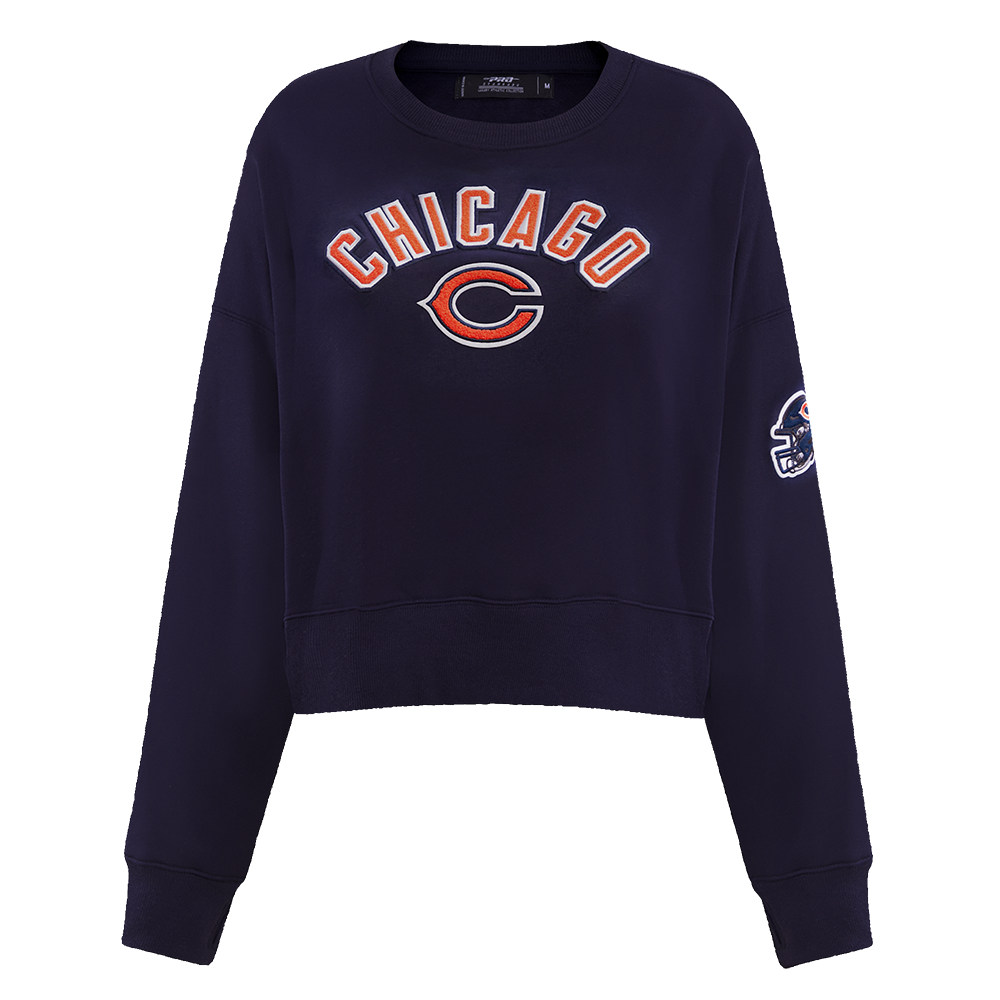 SUDADERA DE CUELLO REDONDO NFL CHICAGO BEARS CLASSIC CHENILLE PARA MUJER