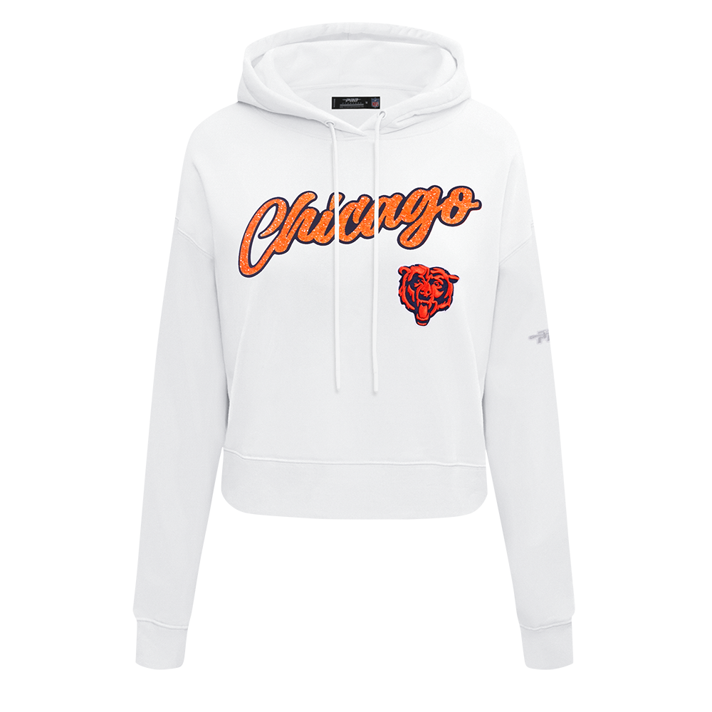 SUDADERA CON GORRO NFL CHICAGO BEARS TEAM CRYSTALLINE PARA MUJER