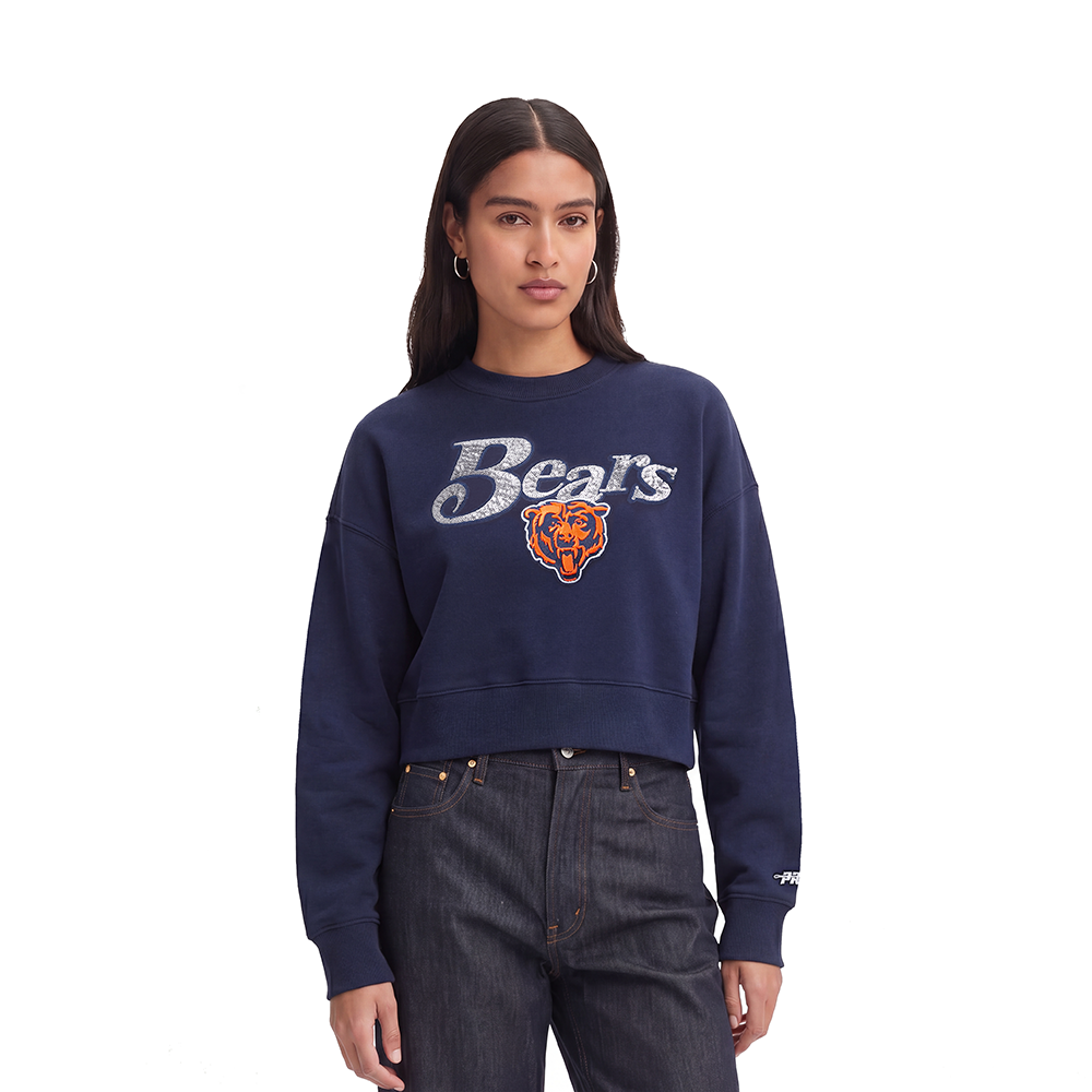 SUDADERA DE CUELLO REDONDO NFL CHICAGO BEARS SHOW TIME PARA MUJER