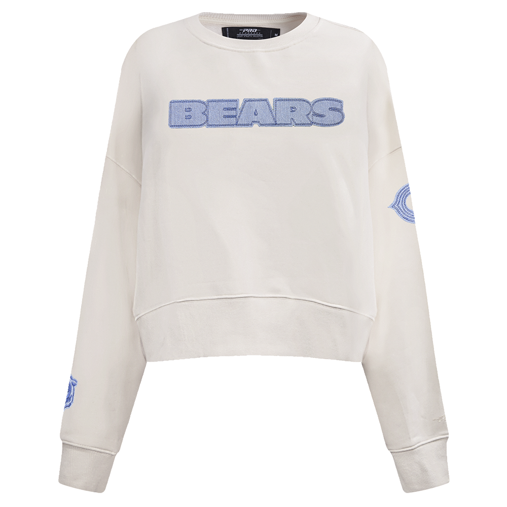 SUDADERA DE CUELLO REDONDO NFL CHICAGO BEARS VARSITY BLUES PARA MUJER