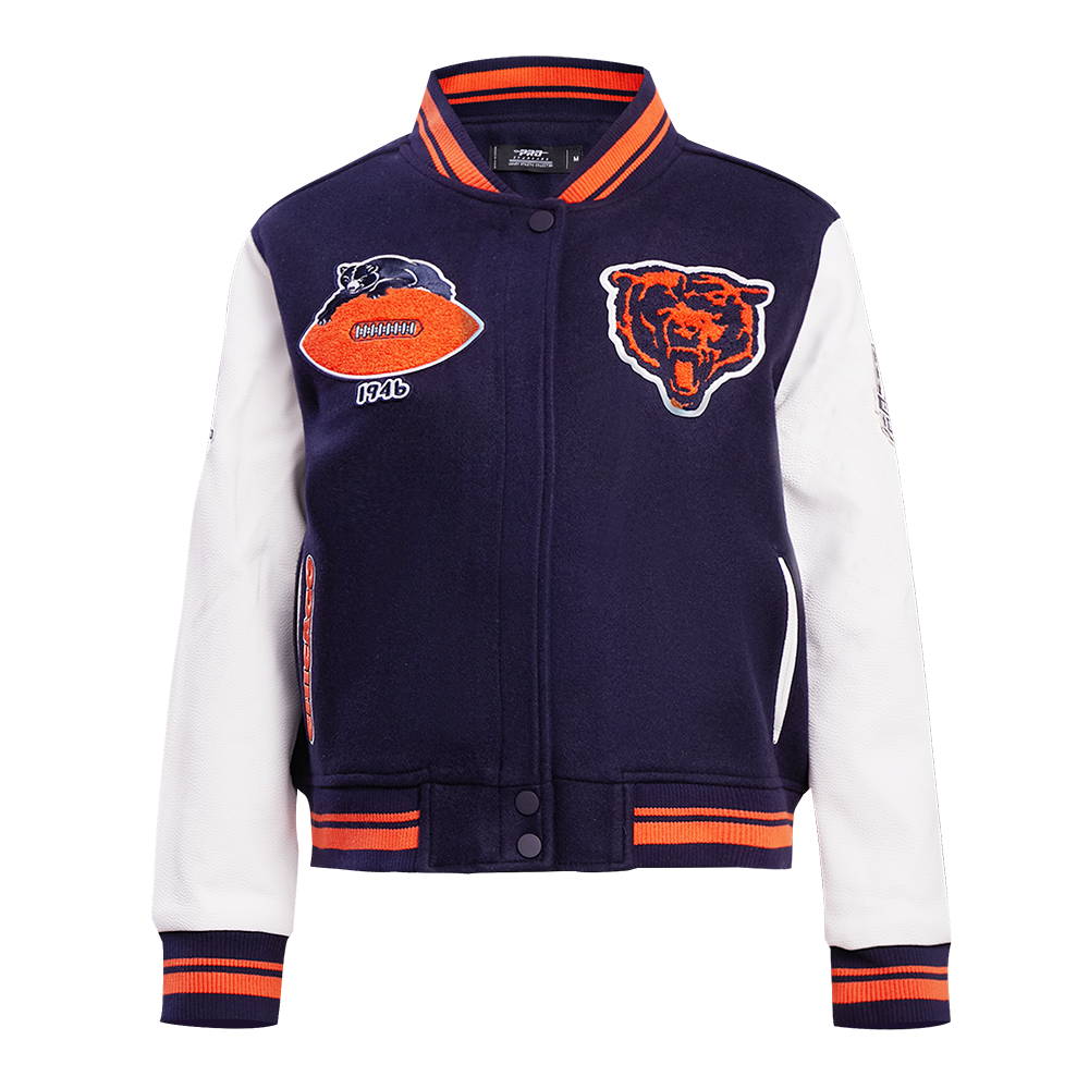 CHAMARRA UNIVERSITARIA NFL CHICAGO BEARS RETRO CLASSICS PARA MUJER