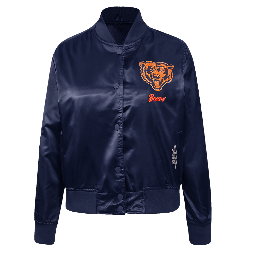 CHAMARRA DE SATIN NFL CHICAGO BEARS TEAM CRYSTALLINE PARA MUJER