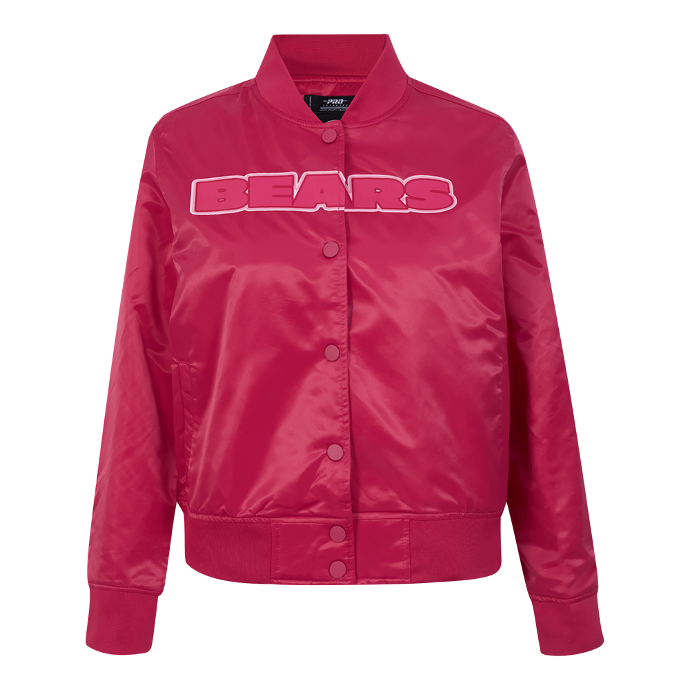 CHAMARRA DE SATIN NFL CHICAGO BEARS CLASSIC TRIPLE PINK PARA MUJER