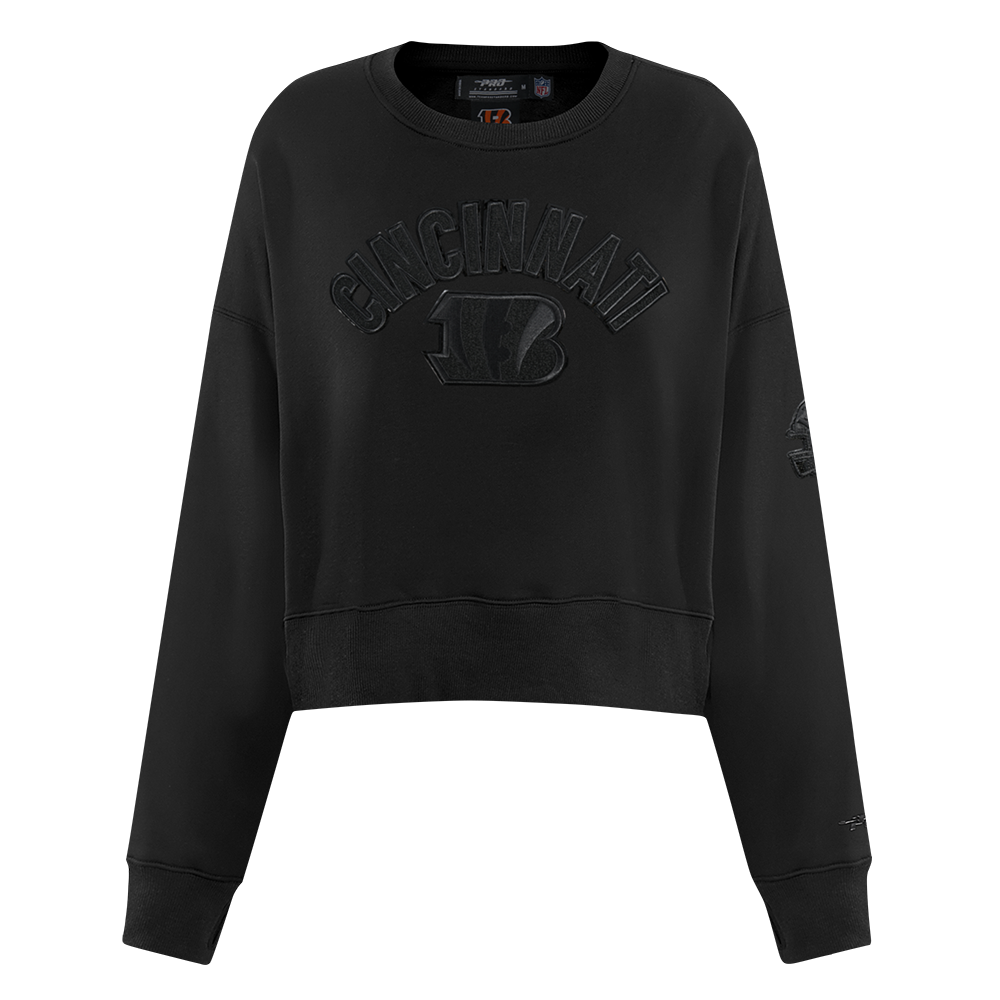 SUDADERA DE CUELLO REDONDO NFL CINCINNATI BENGALS CLASSIC 3BK PARA MUJER