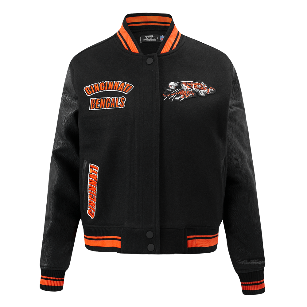 CHAMARRA UNIVERSITARIA NFL CINCINNATI BENGALS RETRO CLASSICS PARA MUJER