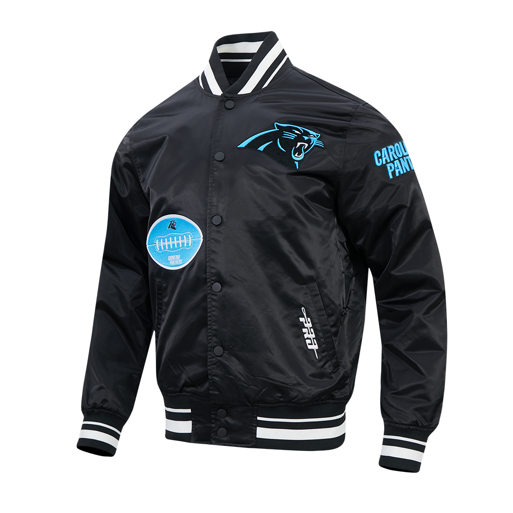 CHAMARRA DE SATÍN NFL CAROLINA PANTHERS OLD ENGLISH