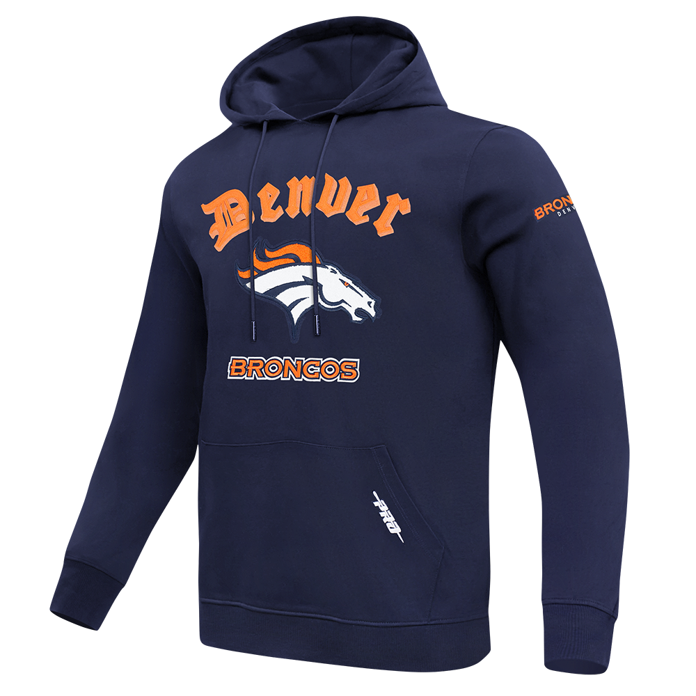 SUDADERA CON GORRO NFL DENVER BRONCOS OLD ENGLISH