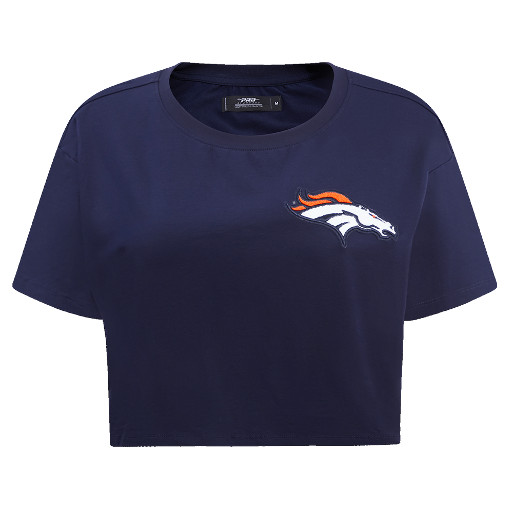 PLAYERA CROP NFL DENVER BRONCOS CLASSIC CHENILLE PARA MUJER