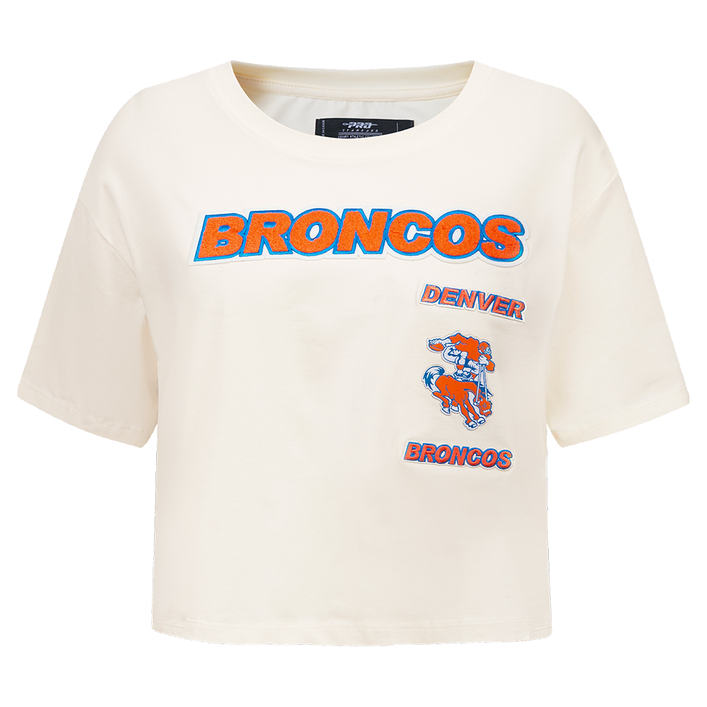 PLAYERA CROP NFL DENVER BRONCOS RETRO CLASSICS PARA MUJER